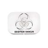 Pastillendose "IDIOTEN-IMMUN" (weiß)