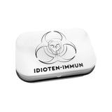 Pastillendose "IDIOTEN-IMMUN" (weiß)