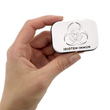 Pastillendose "IDIOTEN-IMMUN" (weiß)